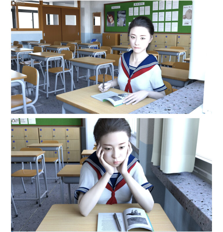 [3D全彩] M2166 前桌的你01-02 [新作/262.9M]-galgame-游戏网